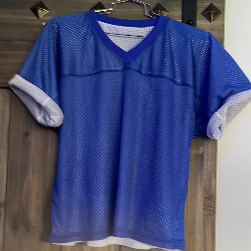 Blue Mesh football practice Jersey
